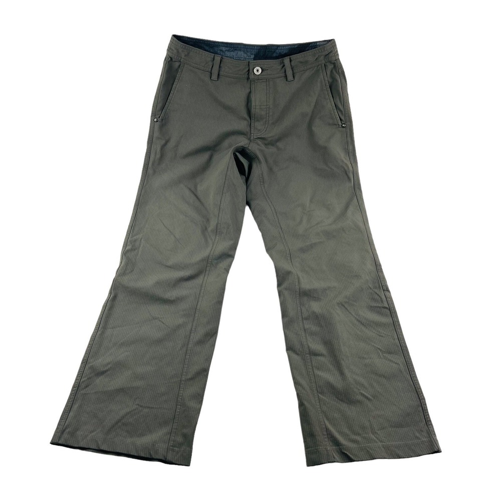 Lululemon Gray w/‎ Black Stripe Stretch Pants Mens Size 32X31